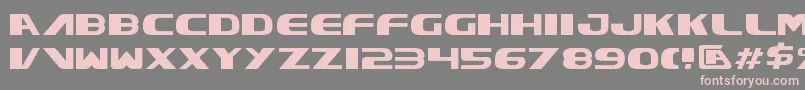 フォントXcelv3 – 灰色の背景にピンクのフォント