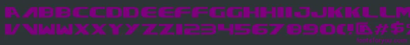 Шрифт Xcelv3 – фиолетовые шрифты на чёрном фоне