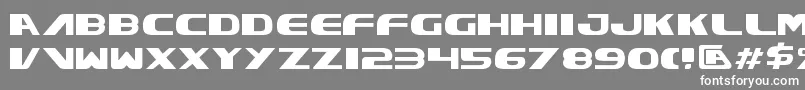 フォントXcelv3 – 灰色の背景に白い文字
