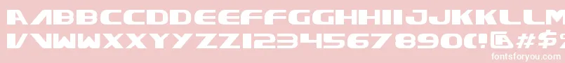 Xcelv3 Font – White Fonts on Pink Background