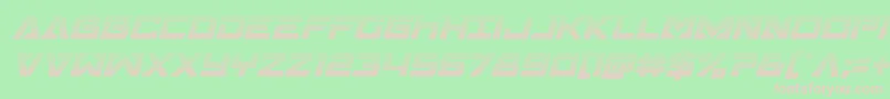 Transamericagradital Font – Pink Fonts on Green Background