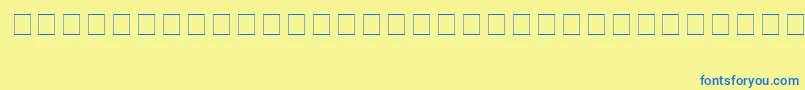 Шрифт VagRound – синие шрифты на жёлтом фоне