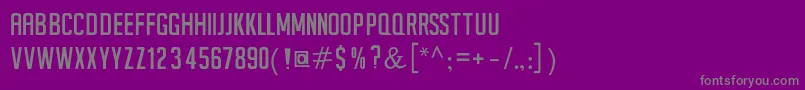 フォントSeilsSans – 紫の背景に灰色の文字