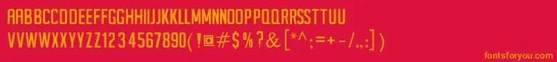 SeilsSans Font – Orange Fonts on Red Background