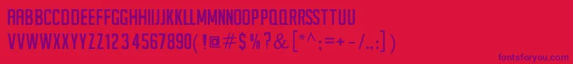 SeilsSans Font – Purple Fonts on Red Background