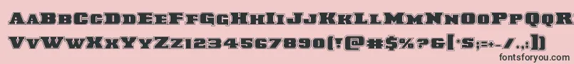 Laredotrailacad Font – Black Fonts on Pink Background
