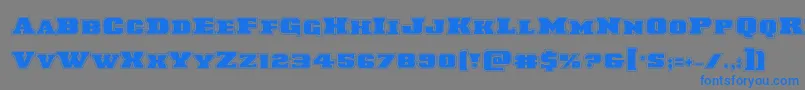 Laredotrailacad Font – Blue Fonts on Gray Background