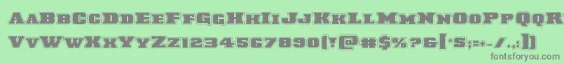 Laredotrailacad Font – Gray Fonts on Green Background