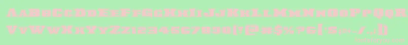 Laredotrailacad Font – Pink Fonts on Green Background