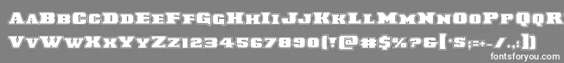 Laredotrailacad Font – White Fonts on Gray Background