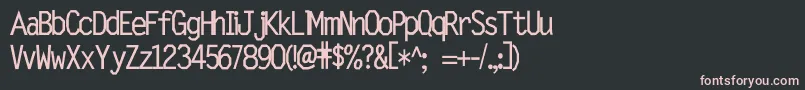 Wetalmorker Font – Pink Fonts on Black Background
