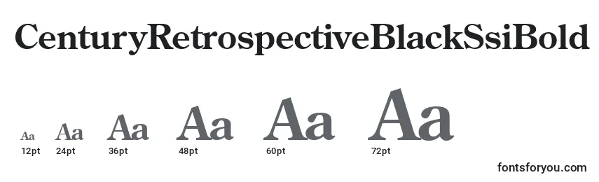 CenturyRetrospectiveBlackSsiBold Font Sizes