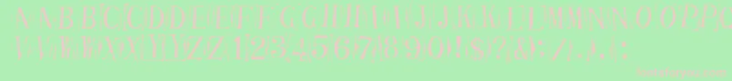 Tickci Font – Pink Fonts on Green Background
