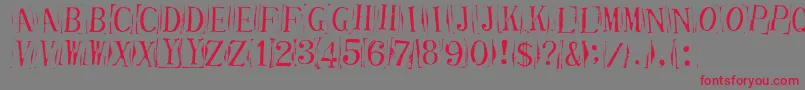 Tickci Font – Red Fonts on Gray Background