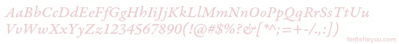 GaramondpremrproMeditcapt-Schriftart – Rosa Schriften