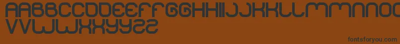 Lifeforfun-Schriftart – Schwarze Schriften auf braunem Hintergrund
