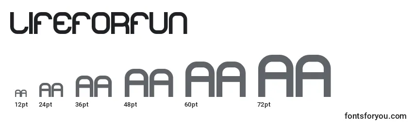 Lifeforfun Font Sizes