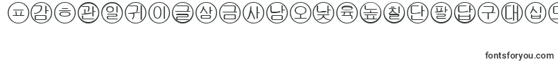 Bullets5koreanRegular-fontti – Fontit Microsoft Officelle