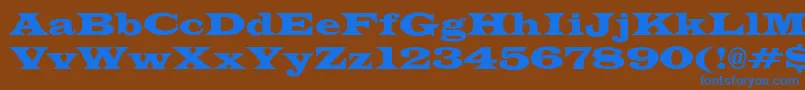 JameswidecndNo Font – Blue Fonts on Brown Background