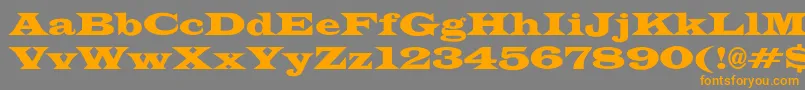 JameswidecndNo Font – Orange Fonts on Gray Background