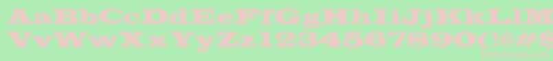 JameswidecndNo Font – Pink Fonts on Green Background