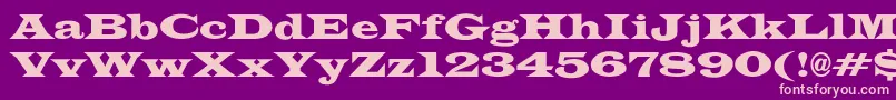 JameswidecndNo Font – Pink Fonts on Purple Background