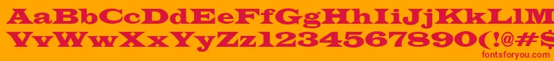 JameswidecndNo Font – Red Fonts on Orange Background