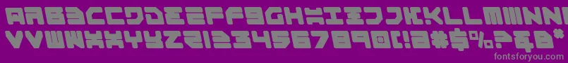 Omega3Leftalic Font – Gray Fonts on Purple Background