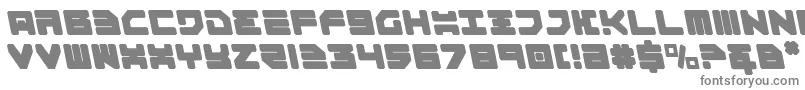 Omega3Leftalic Font – Gray Fonts on White Background
