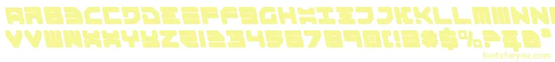 Czcionka Omega3Leftalic – żółte czcionki
