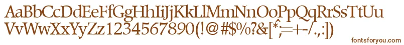 PopperdbNormal-fontti – ruskeat fontit valkoisella taustalla