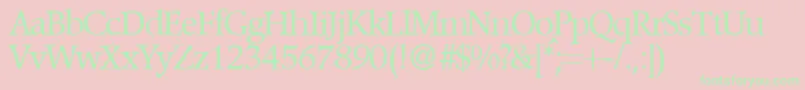 PopperdbNormal Font – Green Fonts on Pink Background