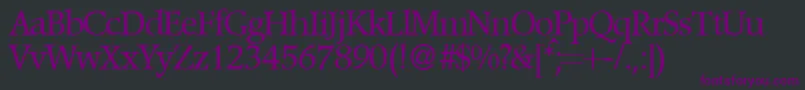 フォントPopperdbNormal – 黒い背景に紫のフォント