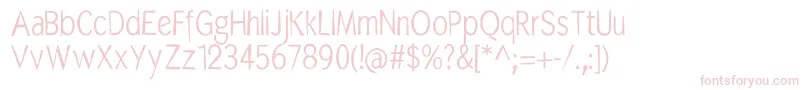 MkabelroughRandom Font – Pink Fonts on White Background