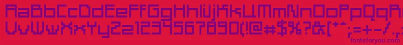 Adelp Font – Purple Fonts on Red Background
