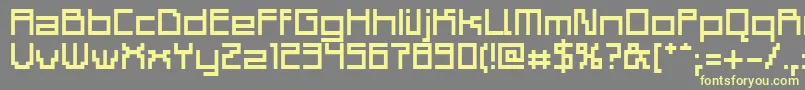 Adelp-Schriftart – Gelbe Schriften auf grauem Hintergrund