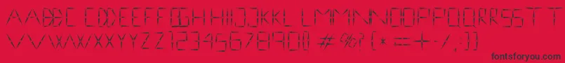NinevehRegular1.0 Font – Black Fonts on Red Background