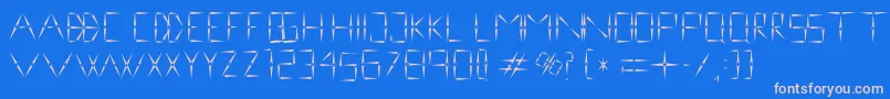 NinevehRegular1.0 Font – Pink Fonts on Blue Background