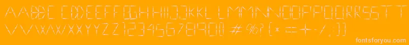 NinevehRegular1.0 Font – Pink Fonts on Orange Background