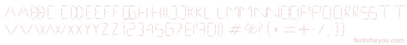 NinevehRegular1.0 Font – Pink Fonts on White Background