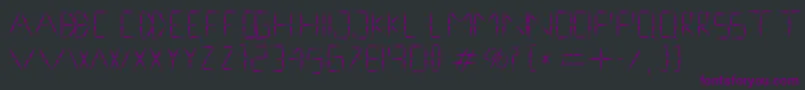 NinevehRegular1.0 Font – Purple Fonts on Black Background