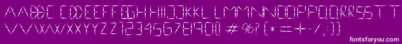 NinevehRegular1.0 Font – White Fonts on Purple Background