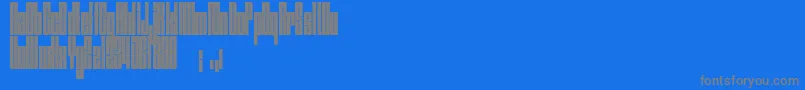 Nagasaki Font – Gray Fonts on Blue Background