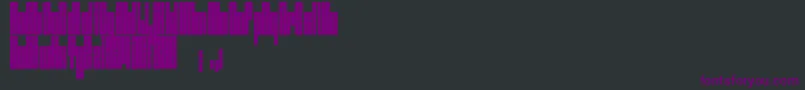 Nagasaki-Schriftart – Violette Schriften auf schwarzem Hintergrund