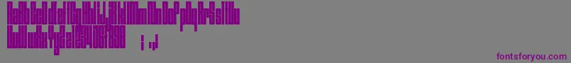 Шрифт Nagasaki – фиолетовые шрифты на сером фоне