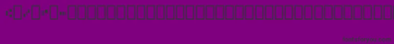 Micr012Bt Font – Black Fonts on Purple Background
