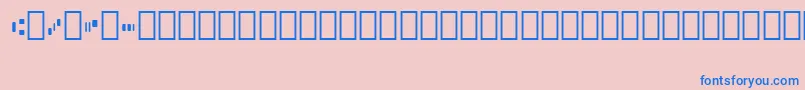 Micr012Bt Font – Blue Fonts on Pink Background