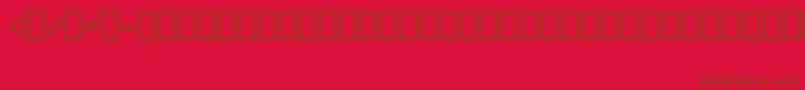 Micr012Bt Font – Brown Fonts on Red Background