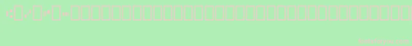 Micr012Bt Font – Pink Fonts on Green Background