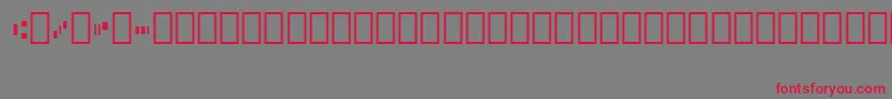Micr012Bt Font – Red Fonts on Gray Background